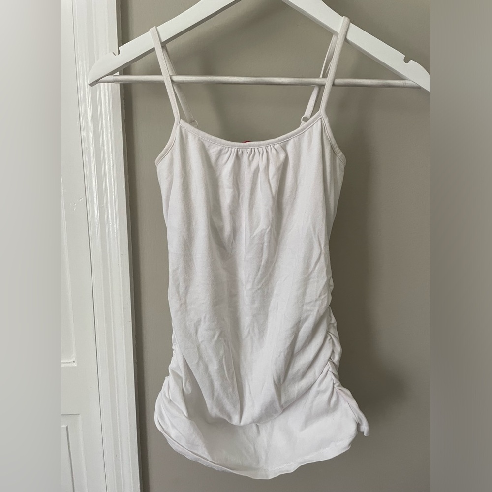 Tunic tank with ruched detailing